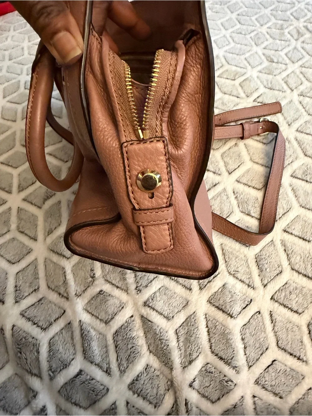 Michael Kors structured leather